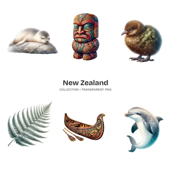 New Zealand PNG Clipart Collection - 56 PNG, Scenic Landscape Graphics, Majestic Mountains Printables, Commercial use, Digital download