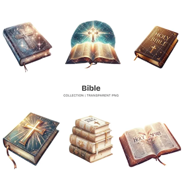 Bible PNG Clipart Collection - 85 PNG, Scripture Graphics, Cross, Jesus, Religious Faith Printables, Commercial use, Digital download