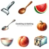 Cooking & Baking PNG Clipart Collection - 154 PNG, Mom’s Kitchen Graphics, Kitchen Ingredients Printables, Commercial use, Digital download