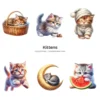 Kittens PNG Clipart Collection - 118 PNG, Cute Cat Graphics, Pet Animals, Adorable Kitten Printables, Commercial use, Digital download