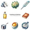 Cooking & Baking PNG Clipart Collection - 154 PNG, Mom’s Kitchen Graphics, Kitchen Ingredients Printables, Commercial use, Digital download