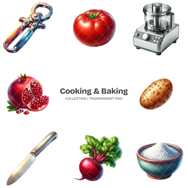 Cooking & Baking PNG Clipart Collection - 154 PNG, Mom’s Kitchen Graphics, Kitchen Ingredients Printables, Commercial use, Digital download