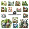 Gnomes With Animals PNG Clipart Collection - 66 PNG, Cute Gnomes Graphics, Forest PNG, Animals Printables, Commercial use, Digital download