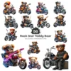 Rockstar Teddy Bear PNG Clipart Collection - 56 PNG, Teddy Bear on A Bike Graphics, Fluffy Teddy Printables, Commercial use,Digital download