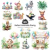 Safari Animals Party PNG Clipart Collection - 85 PNG, Jungle Birthday Graphics, Baby Shower Printables, Commercial use, Digital download