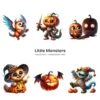 Little Monsters PNG Clipart Collection - 70 PNG, Eerie Graphics, Cute Halloween Printables, Commercial use, Digital download