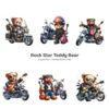 Rockstar Teddy Bear PNG Clipart Collection - 56 PNG, Teddy Bear on A Bike Graphics, Fluffy Teddy Printables, Commercial use,Digital download