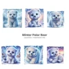 Whimsical Polar Bear PNG Clipart Collection - 76 PNG, Winter Graphics, Arctic Bear, Snowy Forest Printables, Commercial use,Digital download