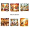Autumn Scenes PNG Clipart Collection - 60 PNG, Cozy Fall Landscape Graphics, Autumn Cottage Printables, Commercial use, Digital download