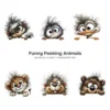 Funny Peeking Animals Whimsical Clipart - 60 PNG, Wild Critters Graphics, Quirky, Giggling Animal PNG, Commercial use, Digital download