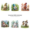 Gnomes With Animals PNG Clipart Collection - 66 PNG, Cute Gnomes Graphics, Forest PNG, Animals Printables, Commercial use, Digital download