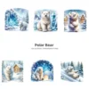 Polar Bear PNG Clipart Collection - 62 PNG, Winter Bear Graphics, Arctic Bear, Snowy Forest Printables, Commercial use, Digital download