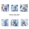 Whimsical Polar Bear PNG Clipart Collection - 76 PNG, Winter Graphics, Arctic Bear, Snowy Forest Printables, Commercial use,Digital download