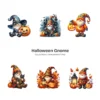 Halloween Gnome PNG Clipart Collection - 60 PNG, Pumpkin, Witchy Gnome Graphics, Spooky Printables, Commercial use, Digital download