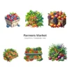 Farmers Market PNG Clipart Collection - 105 PNG, Fruit Veggies Graphics, Rustic Market Stand Printables, Commercial use, Digital download