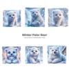 Whimsical Polar Bear PNG Clipart Collection - 76 PNG, Winter Graphics, Arctic Bear, Snowy Forest Printables, Commercial use,Digital download