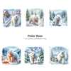 Polar Bear PNG Clipart Collection - 62 PNG, Winter Bear Graphics, Arctic Bear, Snowy Forest Printables, Commercial use, Digital download