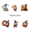 Halloween Gnome PNG Clipart Collection - 60 PNG, Pumpkin, Witchy Gnome Graphics, Spooky Printables, Commercial use, Digital download