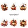 Autumn Lantern PNG Clipart Collection - 68 PNG, Fall Season Graphics, ,Fantasy Floral Lantern Printables, Commercial use, Digital download