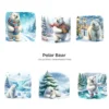 Polar Bear PNG Clipart Collection - 62 PNG, Winter Bear Graphics, Arctic Bear, Snowy Forest Printables, Commercial use, Digital download