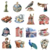 England Watercolor Clipart Bundle - 295+ transparent PNG, Corgi png, Stonehenge art, Big Ben, London Eye, Commercial use, Digital download