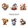Halloween Gnome PNG Clipart Collection - 60 PNG, Pumpkin, Witchy Gnome Graphics, Spooky Printables, Commercial use, Digital download