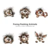 Funny Peeking Animals Whimsical Clipart - 60 PNG, Wild Critters Graphics, Quirky, Giggling Animal PNG, Commercial use, Digital download