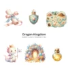 Dragon Kingdom Nursery PNG Clipart - 124 PNG, Knight Graphics, Baby Dragon, Fairy Tale Printables, Commercial use, Digital download
