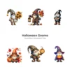 Halloween Gnome PNG Clipart Collection - 60 PNG, Pumpkin, Witchy Gnome Graphics, Spooky Printables, Commercial use, Digital download