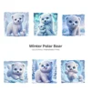 Whimsical Polar Bear PNG Clipart Collection - 76 PNG, Winter Graphics, Arctic Bear, Snowy Forest Printables, Commercial use,Digital download