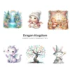 Dragon Kingdom Nursery PNG Clipart - 124 PNG, Knight Graphics, Baby Dragon, Fairy Tale Printables, Commercial use, Digital download