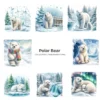 Polar Bear PNG Clipart Collection - 62 PNG, Winter Bear Graphics, Arctic Bear, Snowy Forest Printables, Commercial use, Digital download