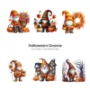 Halloween Gnome PNG Clipart Collection - 60 PNG, Pumpkin, Witchy Gnome Graphics, Spooky Printables, Commercial use, Digital download