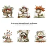 Autumn Woodland Animals Whimsical Clipart - 60 PNG, Fall Forest Graphics, Seasonal Wildlife PNG, Commercial use, Digital download