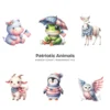 Patriotic Animals Nursery PNG Clipart - 60 PNG, 4th of July Graphics, Independence Day Printables, Commercial use, Digital download