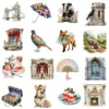 England Watercolor Clipart Bundle - 295+ transparent PNG, Corgi png, Stonehenge art, Big Ben, London Eye, Commercial use, Digital download