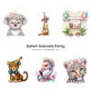 Safari Animals Party PNG Clipart Collection - 85 PNG, Jungle Birthday Graphics, Baby Shower Printables, Commercial use, Digital download