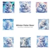 Whimsical Polar Bear PNG Clipart Collection - 76 PNG, Winter Graphics, Arctic Bear, Snowy Forest Printables, Commercial use,Digital download