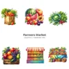 Farmers Market PNG Clipart Collection - 105 PNG, Fruit Veggies Graphics, Rustic Market Stand Printables, Commercial use, Digital download