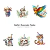 Safari Animals Party PNG Clipart Collection - 85 PNG, Jungle Birthday Graphics, Baby Shower Printables, Commercial use, Digital download
