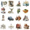 England Watercolor Clipart Bundle - 295+ transparent PNG, Corgi png, Stonehenge art, Big Ben, London Eye, Commercial use, Digital download