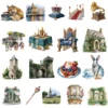 England Watercolor Clipart Bundle - 295+ transparent PNG, Corgi png, Stonehenge art, Big Ben, London Eye, Commercial use, Digital download