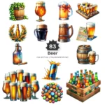 Beer PNG Clipart Collection - 83 PNG, Fathers Day Graphics, Brewing, Beer Bottle, Beer Can Printables, Commercial use, Digital download