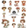 Quirky Autumn Girl Watercolor Clipart - 72 PNG, Fall Cozy Girl Graphics, Pumpkin Spice Coffee Illustration, Commercial use, Digital download