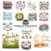 Happy Birthday Fonts PNG Clipart Collection - 200 PNG, Party Typography Graphics, Celebration Printables, Commercial use, Digital download