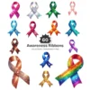 Awareness Ribbons PNG Clipart Collection - 60 PNG, Mental Health Graphics, Support Symbols Printable, Commercial use, Digital download