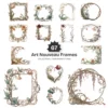 Art Nouveau Frames PNG Clipart Collection - 67 PNG, Chinoiserie Graphics, Baroque, Autumn Frames Printables, Commercial use,Digital download