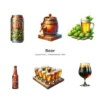 Beer PNG Clipart Collection - 83 PNG, Fathers Day Graphics, Brewing, Beer Bottle, Beer Can Printables, Commercial use, Digital download
