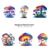 Magical Mushroom PNG Clipart Collection - 65 PNG, Mystical Fungi Graphics, Whimsical Forest Printables, Commercial use, Digital Download