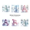 Winter Snowman JPG Clipart Collection - 55 JPG, Christmas Snowman Graphics, Snowy Scene Printable, Commercial use, Digital download